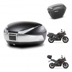SHAD Maletas sh23 alu + soporte montaje baul SH48 TITANIUM PREMIUM KIT-481622