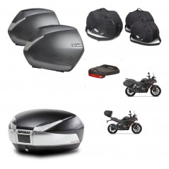 SHAD Baul SH48 + soporte montaje maletas SH36 accesorios TITANIUM PREMIUM KIT-481636