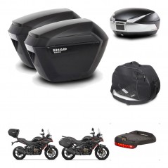 SHAD SH48 trunk + mounting bracket sh23 suitcases accessories TITANIUM PREMIUM KIT-481637