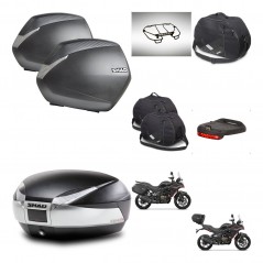 SHAD Baul SH48 + soporte montaje maletas SH36 accesorios TITANIUM PREMIUM KIT-481660