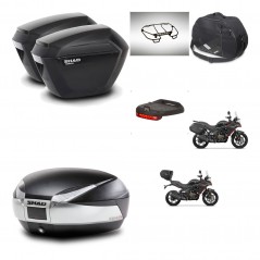 SHAD SH48 trunk + mounting bracket sh23 suitcases accessories TITANIUM PREMIUM KIT-481661
