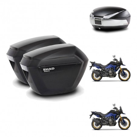 SHAD Baul SH48 + soporte montaje maletas sh23 TITANIUM PREMIUM KIT-481667