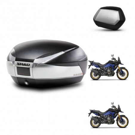 SHAD Maletas SH35 PREMIUM + soporte montaje baul SH48 TITANIUM KIT-481668