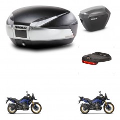 SHAD Maletas sh23 alu + soporte montaje baul SH48 accesorios TITANIUM PREMIUM KIT-481676