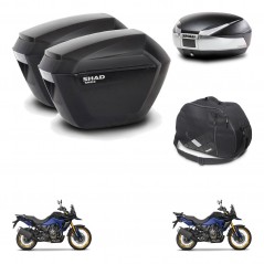 SHAD SH48 trunk + mounting bracket sh23 suitcases accessories TITANIUM PREMIUM KIT-481679
