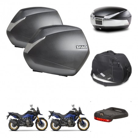 SHAD Baul SH48 + soporte montaje maletas SH36 accesorios TITANIUM PREMIUM KIT-481683
