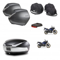 SHAD Baul SH48 + soporte montaje maletas SH36 accesorios TITANIUM PREMIUM KIT-481684