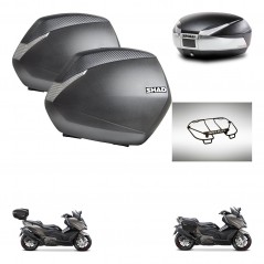 SHAD Baul SH48 + soporte montaje maletas SH36 accesorios TITANIUM PREMIUM KIT-481785
