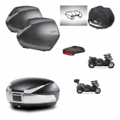 SHAD Baul SH48 + soporte montaje maletas SH36 accesorios TITANIUM PREMIUM KIT-481803
