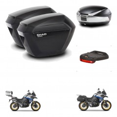 SHAD Baul SH48 + soporte montaje maletas sh23 accesorios TITANIUM PREMIUM KIT-481817