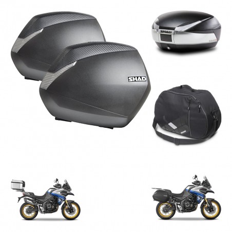 SHAD Baul SH48 + soporte montaje maletas SH36 accesorios TITANIUM PREMIUM KIT-481821