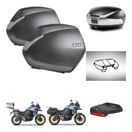 SHAD Baul SH48 + soporte montaje maletas SH36 accesorios TITANIUM PREMIUM KIT-481839