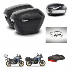 SHAD Baul SH48 + soporte montaje maletas sh23 accesorios TITANIUM PREMIUM KIT-481841