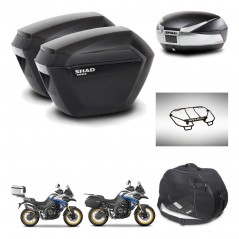 SHAD Baul SH48 + soporte montaje maletas sh23 accesorios TITANIUM PREMIUM KIT-481847