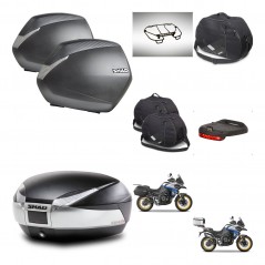 SHAD SH48 trunk + mounting bracket SH36 suitcases accessories TITANIUM PREMIUM KIT-481852