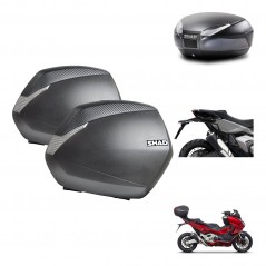 SHAD SH48 trunk + mounting bracket SH36 suitcases DARK GREY PREMIUM KIT-481857