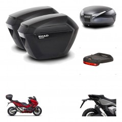 SHAD Baul SH48 + soporte montaje maletas sh23 accesorios DARK GREY PREMIUM KIT-481865