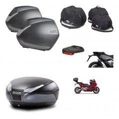 SHAD SH48 trunk + mounting bracket SH36 suitcases accessories DARK GREY PREMIUM KIT-481876