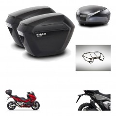 SHAD SH48 trunk + mounting bracket sh23 suitcases accessories DARK GREY PREMIUM KIT-481883