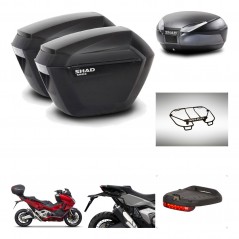 SHAD SH48 trunk + mounting bracket sh23 suitcases accessories DARK GREY PREMIUM KIT-481889