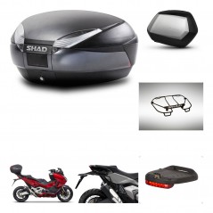 SHAD SH35 PREMIUM suitcases + mounting bracket SH48 trunk accessories DARK GREY KIT-481890