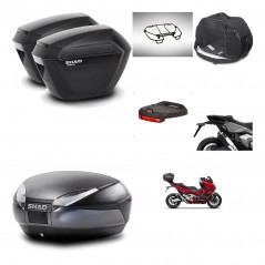 SHAD Baul SH48 + soporte montaje maletas sh23 accesorios DARK GREY PREMIUM KIT-481901