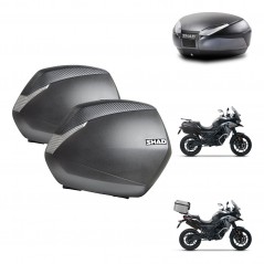 SHAD SH48 trunk + mounting bracket SH36 suitcases DARK GREY PREMIUM KIT-481905