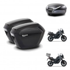 SHAD SH48 trunk + mounting bracket sh23 suitcases DARK GREY PREMIUM KIT-481907
