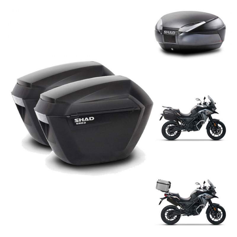 SHAD Baul SH48 + soporte montaje maletas sh23 DARK GREY PREMIUM KIT-481907
