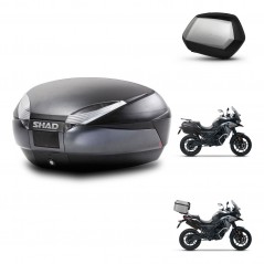 SHAD SH35 PREMIUM suitcases + mounting bracket SH48 trunk DARK GREY KIT-481908