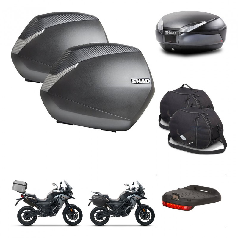 SHAD SH48 trunk + mounting bracket SH36 suitcases accessories DARK GREY PREMIUM KIT-481912
