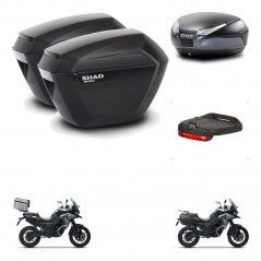 SHAD Baul SH48 + soporte montaje maletas sh23 accesorios DARK GREY PREMIUM KIT-481913