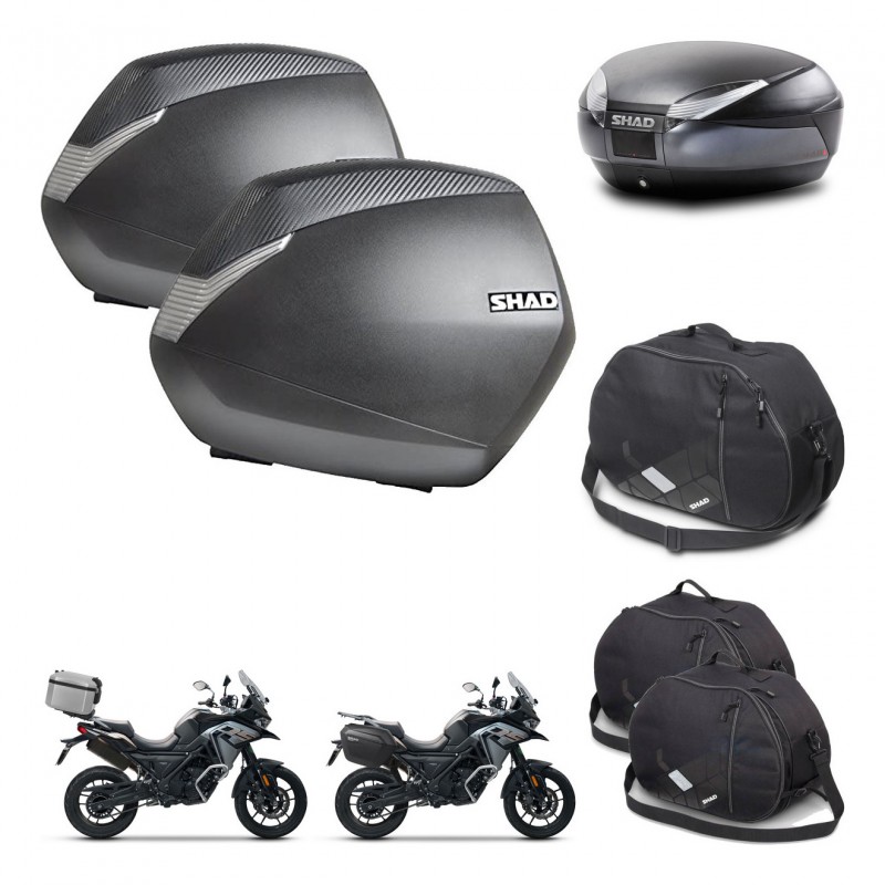 SHAD SH48 trunk + mounting bracket SH36 suitcases accessories DARK GREY PREMIUM KIT-481918