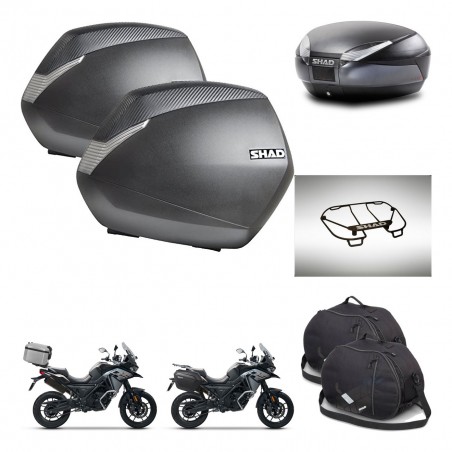SHAD Baul SH48 + soporte montaje maletas SH36 accesorios DARK GREY PREMIUM KIT-481930