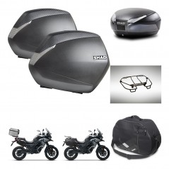 SHAD Baul SH48 + soporte montaje maletas SH36 accesorios DARK GREY PREMIUM KIT-481941