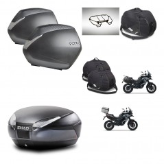 SHAD SH48 trunk + mounting bracket SH36 suitcases accessories DARK GREY PREMIUM KIT-481942