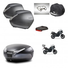 SHAD SH48 trunk + mounting bracket SH36 suitcases accessories DARK GREY PREMIUM KIT-481947