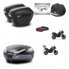 SHAD SH48 trunk + mounting bracket sh23 suitcases accessories DARK GREY PREMIUM KIT-481949
