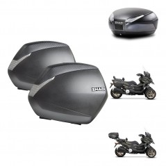 SHAD Baul SH48 + soporte montaje maletas SH36 DARK GREY PREMIUM KIT-481953