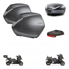 SHAD Baul SH48 + soporte montaje maletas SH36 accesorios DARK GREY PREMIUM KIT-481959