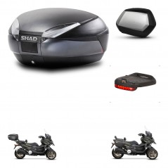 SHAD SH35 PREMIUM suitcases + mounting bracket SH48 trunk accessories DARK GREY KIT-481962