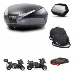SHAD SH35 PREMIUM suitcases + mounting bracket SH48 trunk accessories DARK GREY KIT-481963