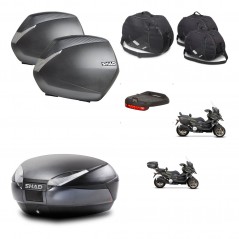 SHAD SH48 trunk + mounting bracket SH36 suitcases accessories DARK GREY PREMIUM KIT-481972