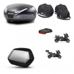 SHAD SH35 PREMIUM suitcases + mounting bracket SH48 trunk accessories DARK GREY KIT-481975