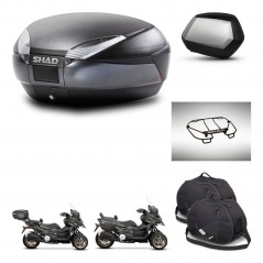 SHAD SH35 PREMIUM suitcases + mounting bracket SH48 trunk accessories DARK GREY KIT-481981