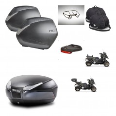 SHAD SH48 trunk + mounting bracket SH36 suitcases accessories DARK GREY PREMIUM KIT-481984
