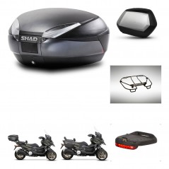 SHAD SH35 PREMIUM suitcases + mounting bracket SH48 trunk accessories DARK GREY KIT-481986