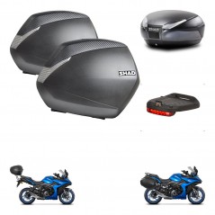 SHAD SH48 trunk + mounting bracket SH36 suitcases accessories DARK GREY PREMIUM KIT-482007