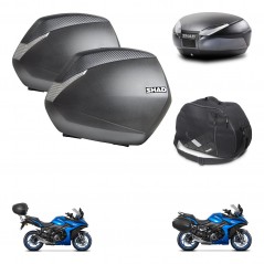SHAD SH48 trunk + mounting bracket SH36 suitcases accessories DARK GREY PREMIUM KIT-482013