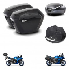 SHAD SH48 trunk + mounting bracket sh23 suitcases accessories DARK GREY PREMIUM KIT-482015